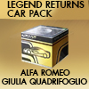 Legendary Returns Car Pack(Alfa Romeo Giulia Quadrifoglio (Type 952)